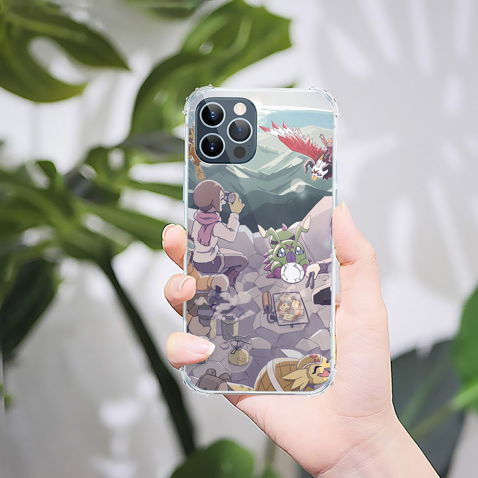 （画像用） Digimon デジタルモンスター/デジモン 【iPhone 12シリーズ対応】透明スマホケース（クリアソフトケース）